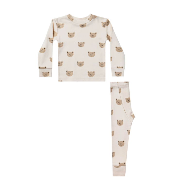long sleeve pajama set || bears