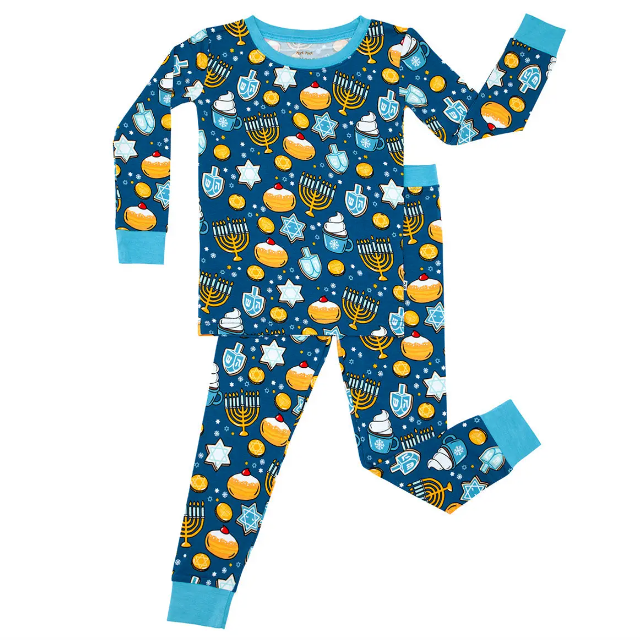 hanukkah sweets two-piece bamboo viscose pajama set