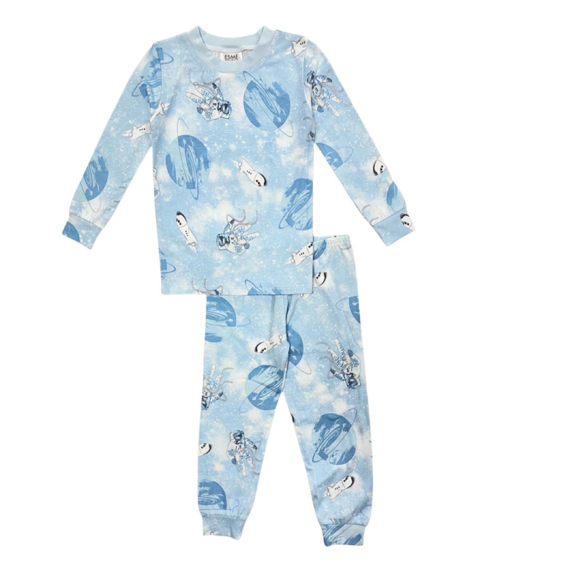 astronaut long sleeve pajama set