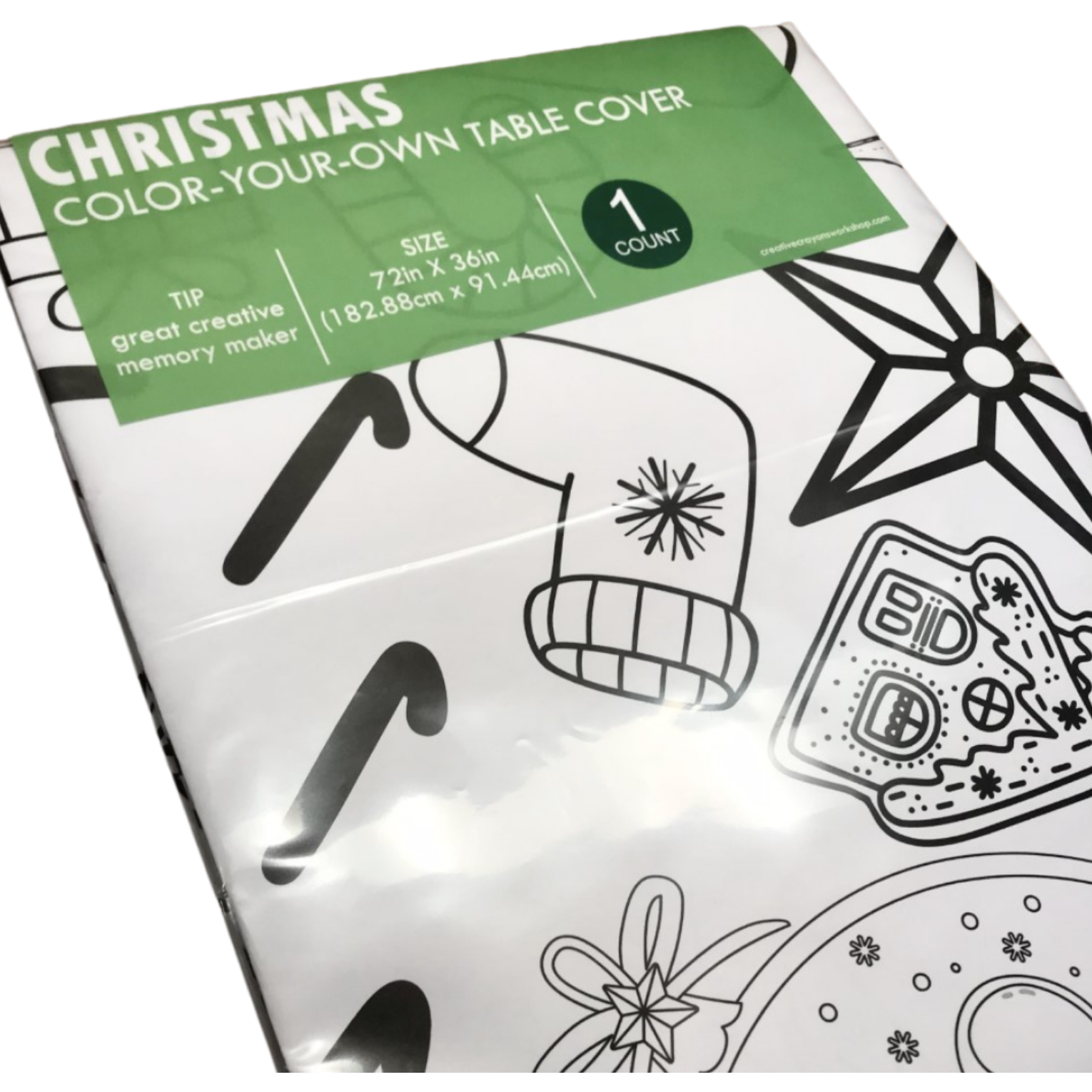 christmas coloring collage table cover