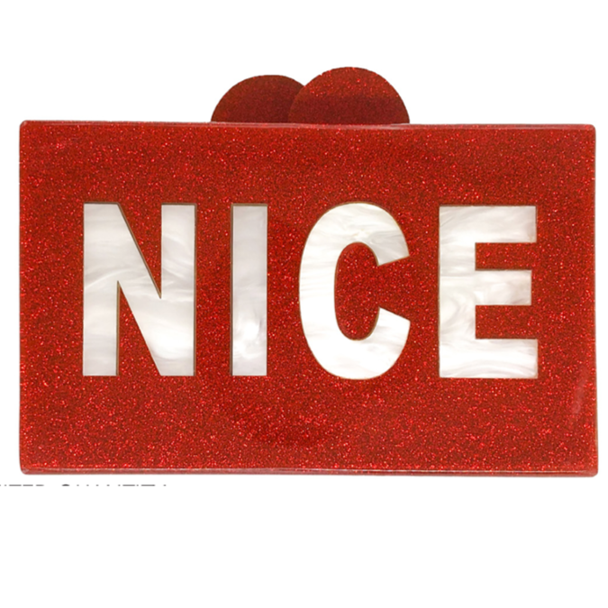 naughty & nice acrylic box bag