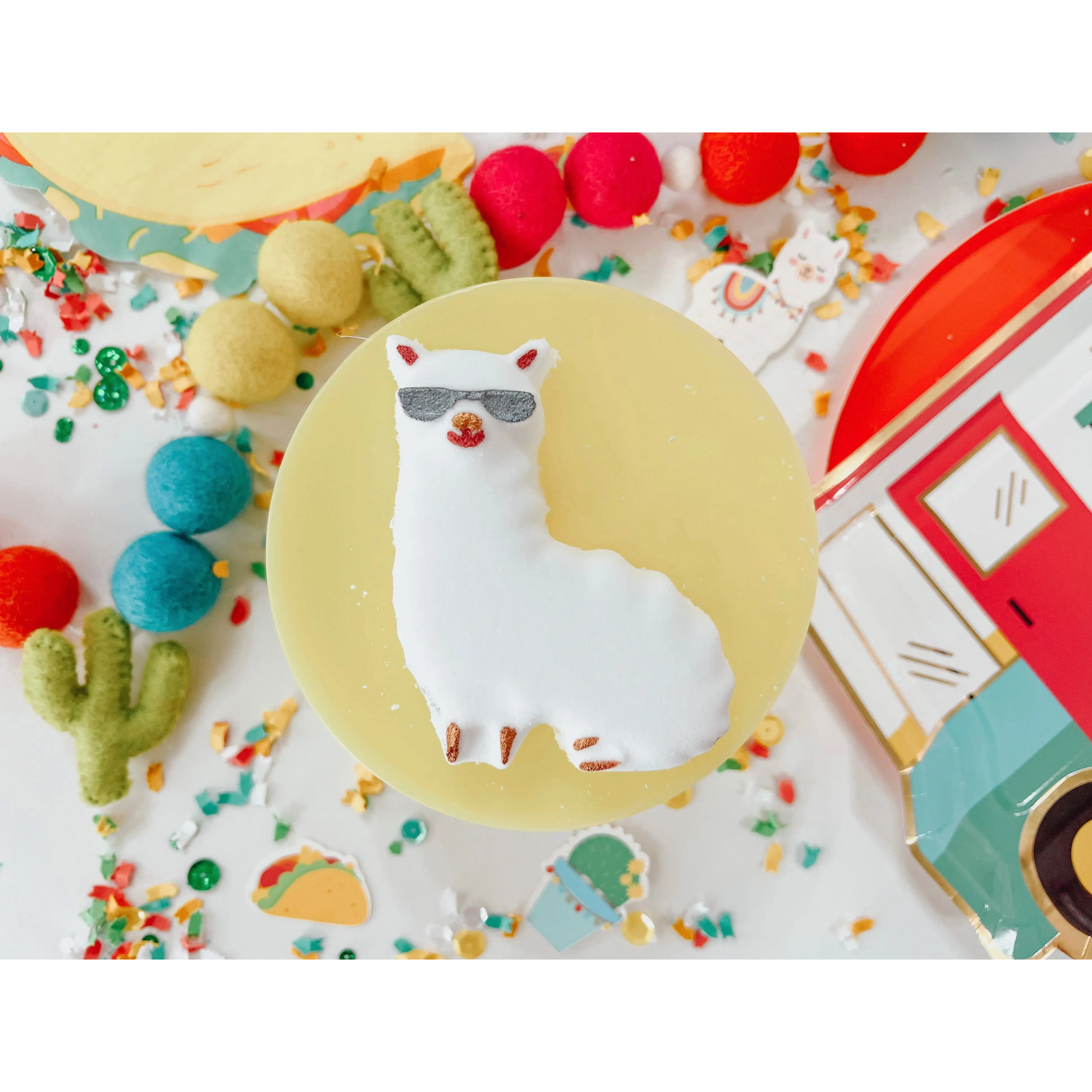 llama bubble bath bomb