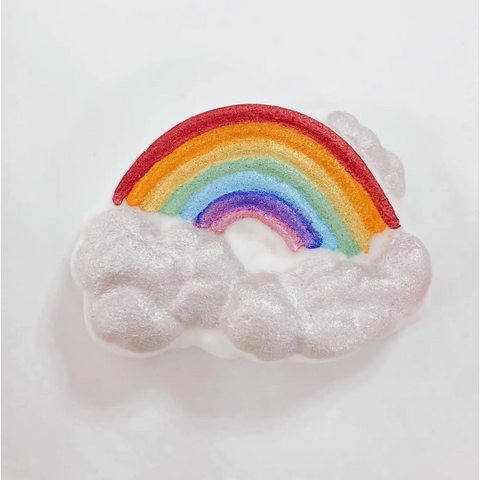 rainbow bubble bath bomb