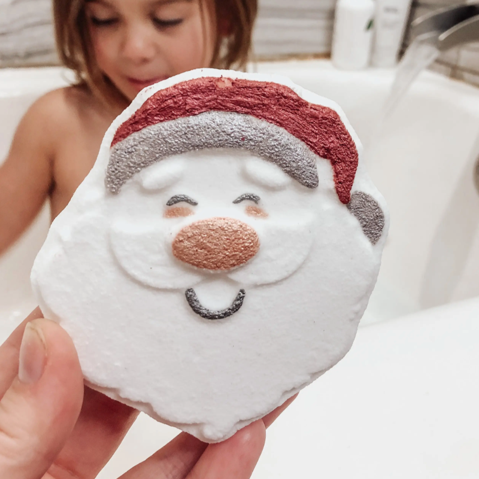 santa bubble bath bomb