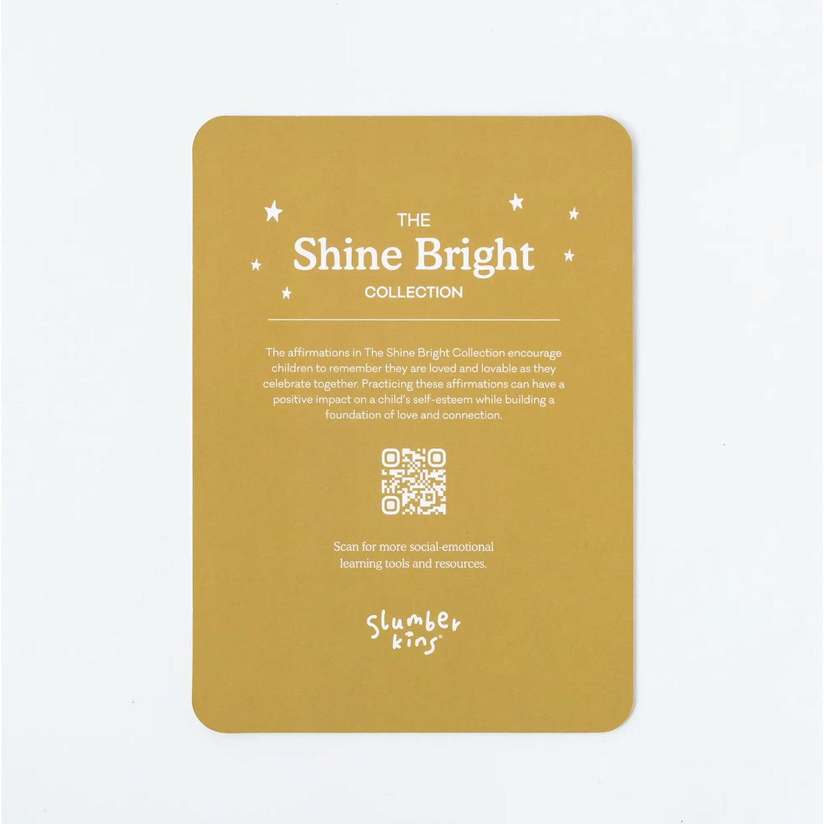 shine bright bigfoot snuggler & shine bright affirmation card