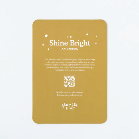 shine bright bigfoot snuggler & shine bright affirmation card