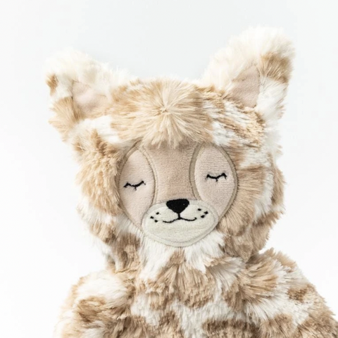 spotted beige lynx snuggler | self expression