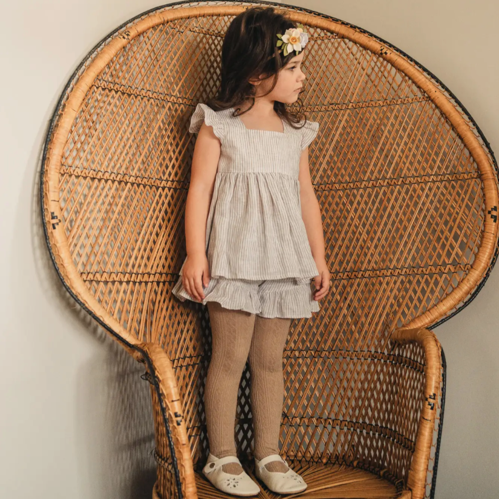 oat cable knit tights