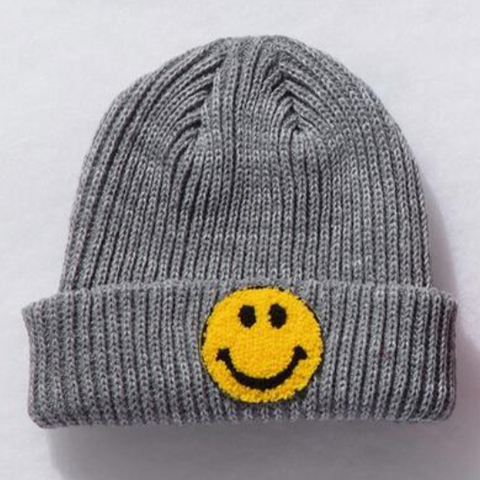 smile beanie | grey