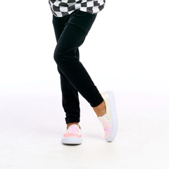 stretch velvet classic legging in true black
