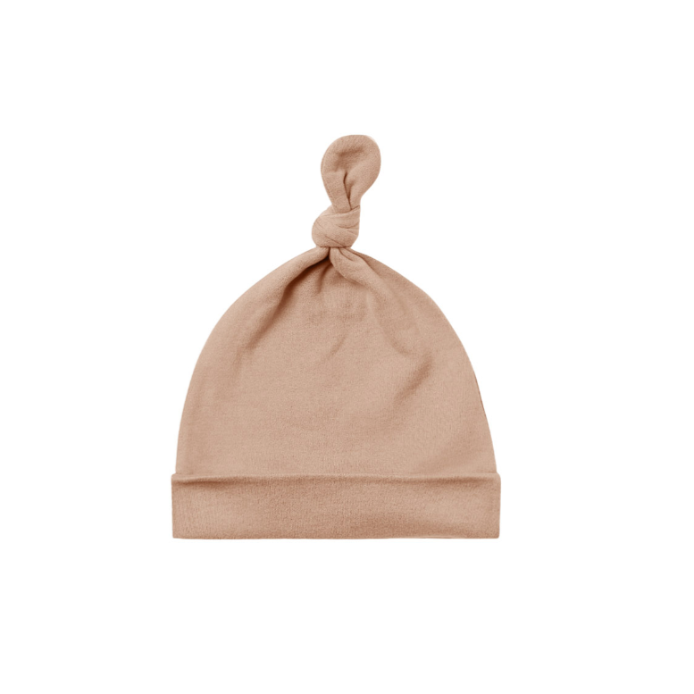 knotted baby hat | blush