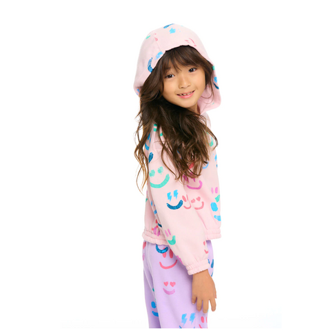 smiley daze cropped hoodie