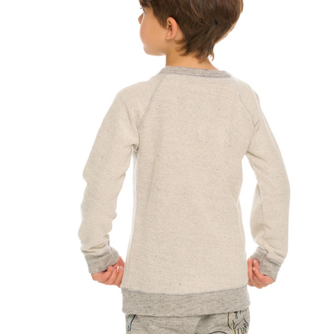 drippy smiles knit sweatshirt