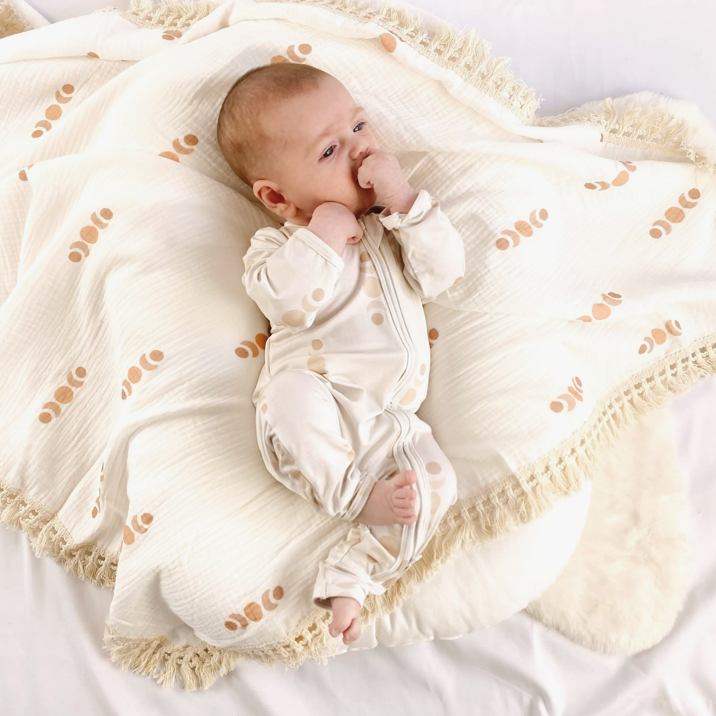 bamboo onesie | moon phase