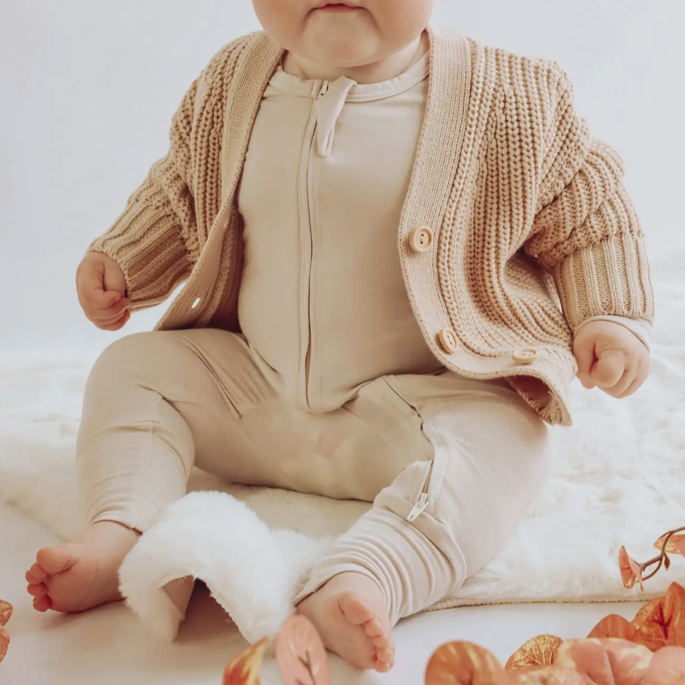 bamboo onesie | oat beige