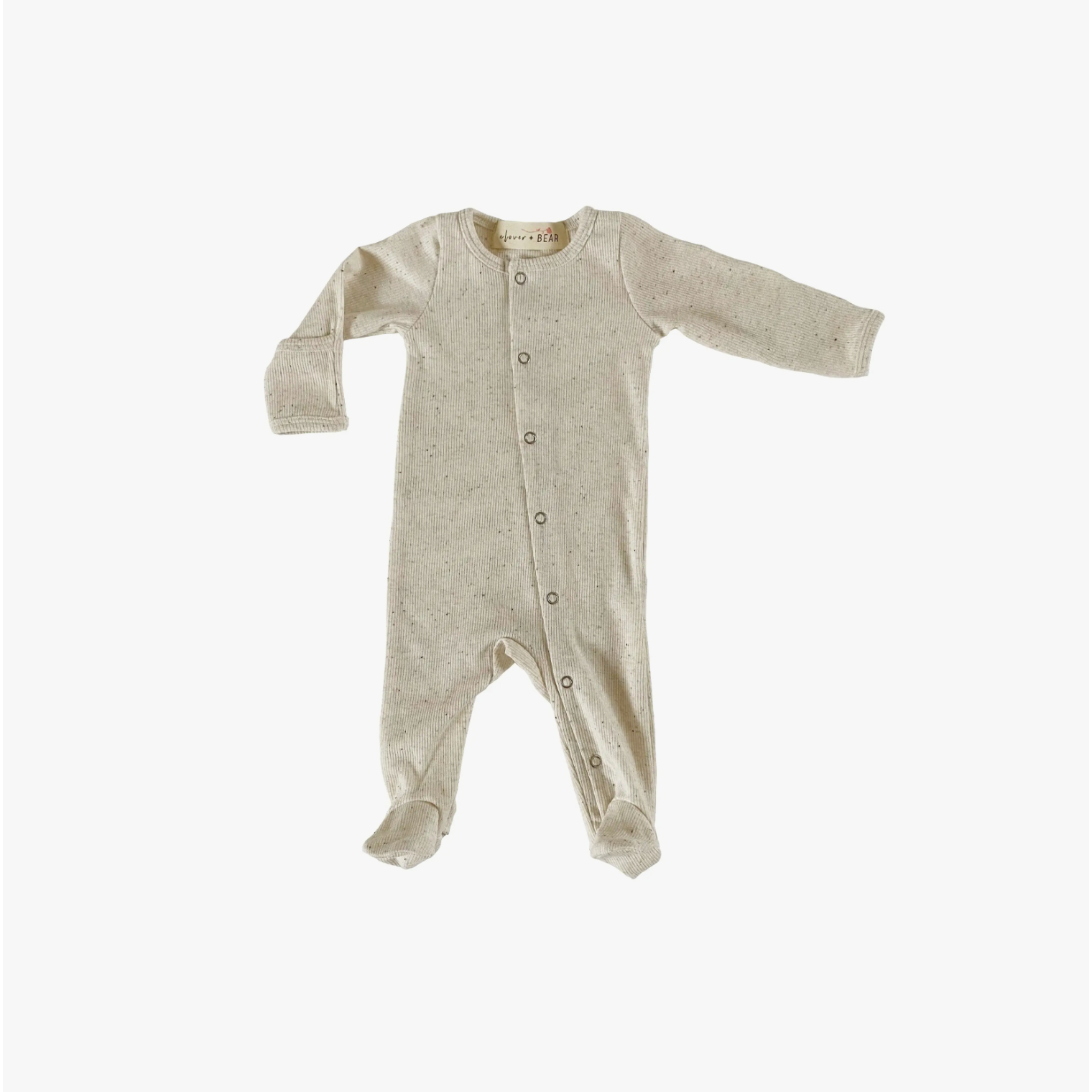 footed onesie | milk sprinkle