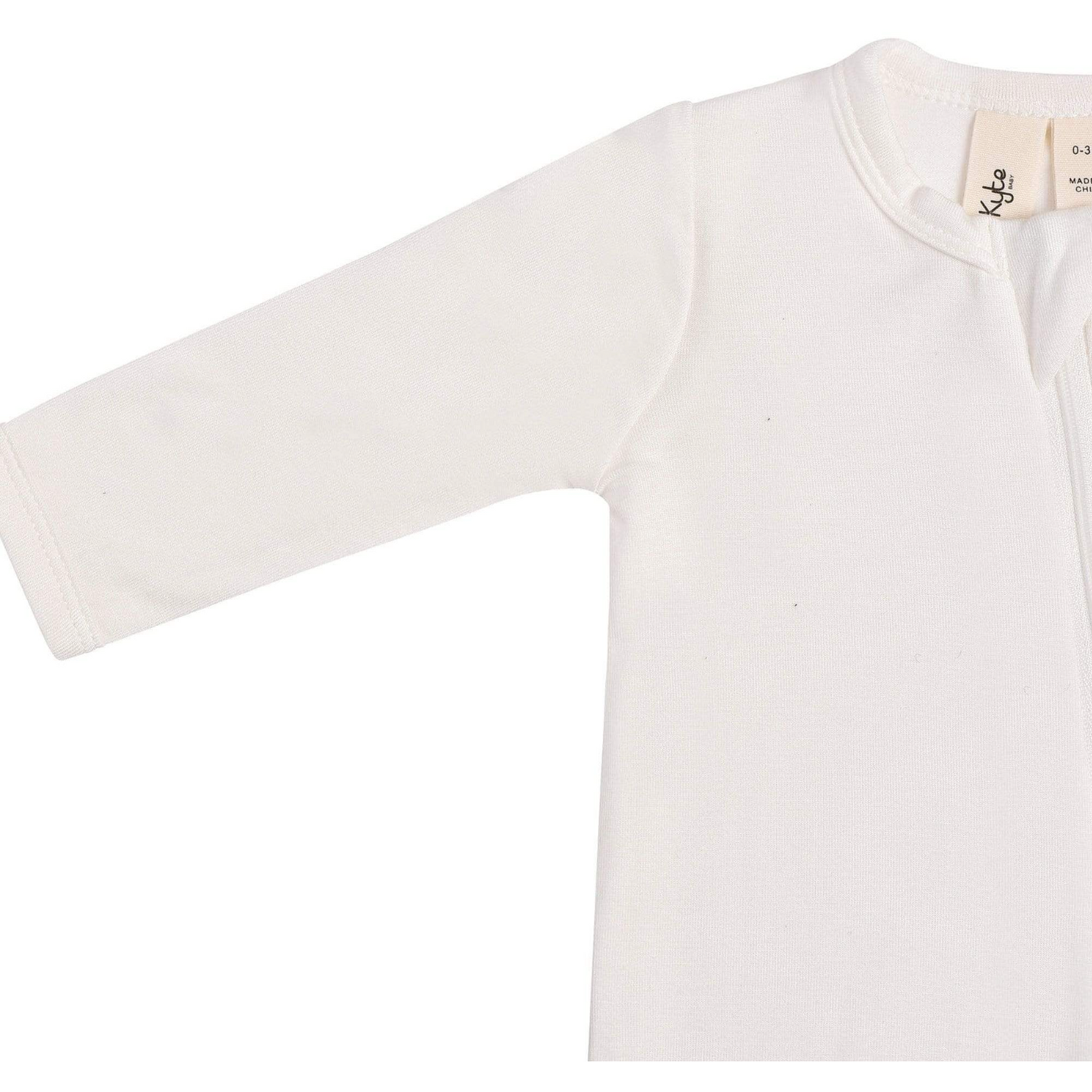 zippered footie | cloud