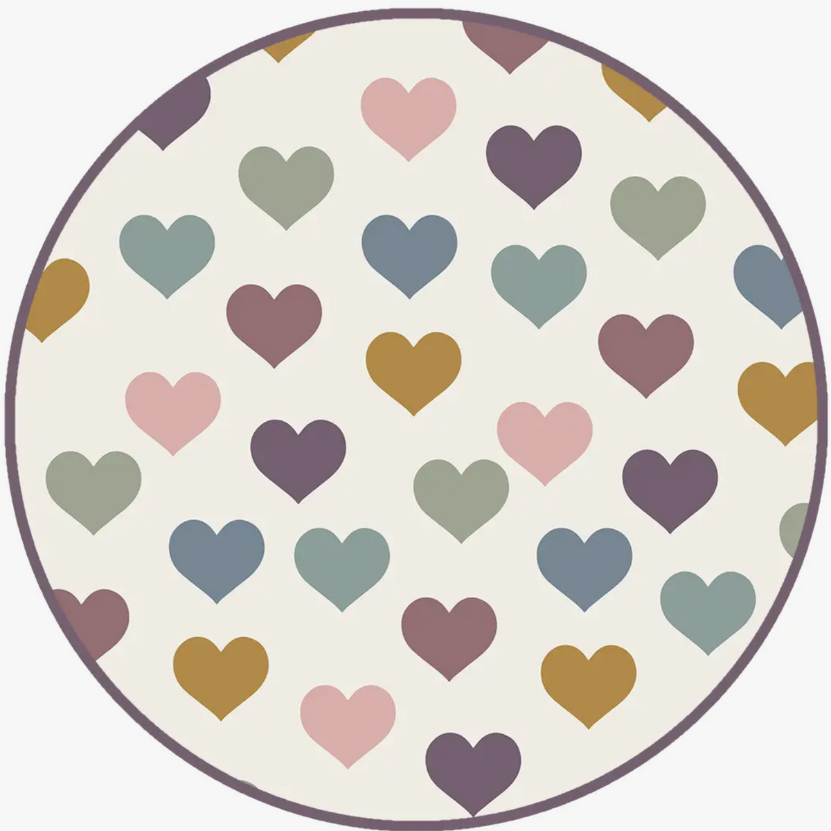 little love valentine's day heart bamboo toddler pajama set | purple