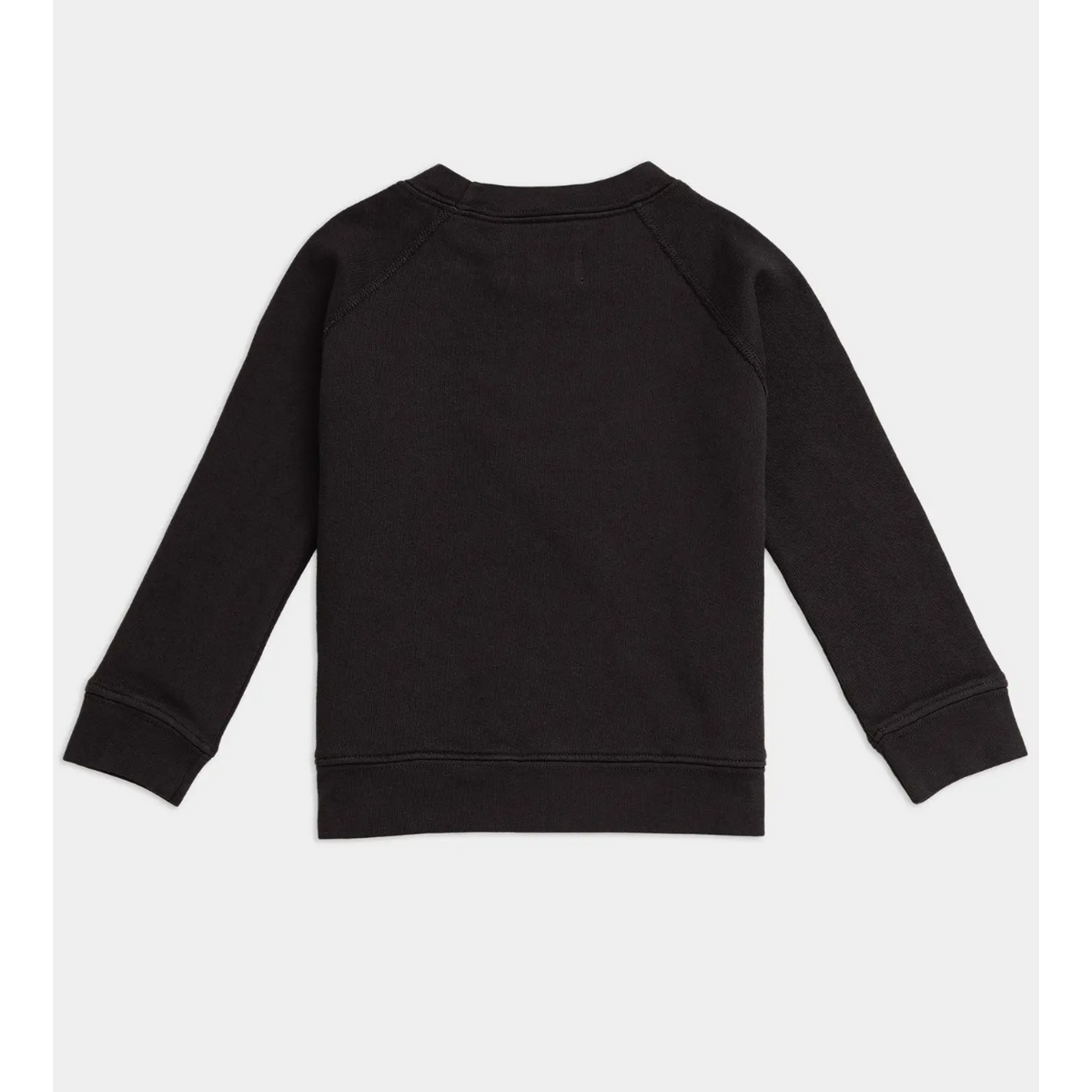 mini organic raglan sweatshirt | jet black