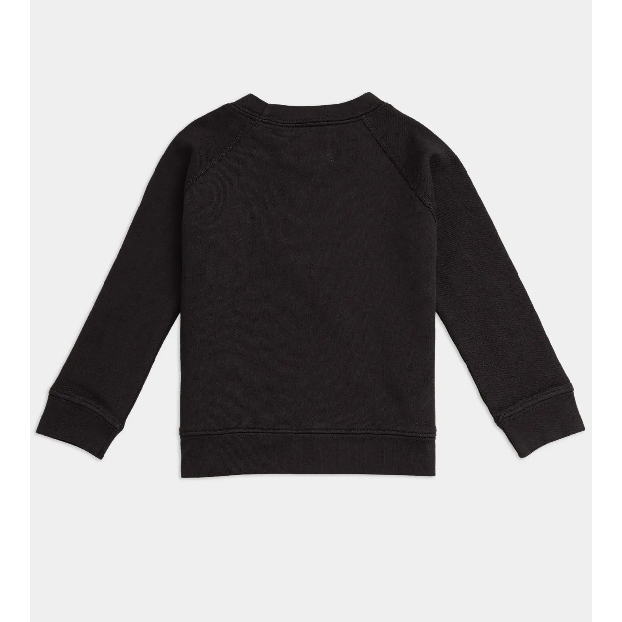 mini organic raglan sweatshirt | jet black