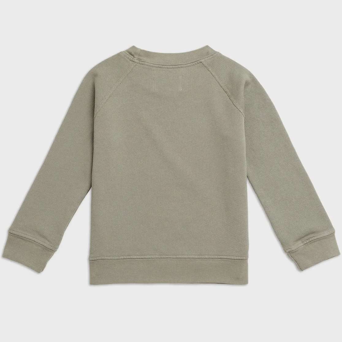 mini organic raglan sweatshirt | sage