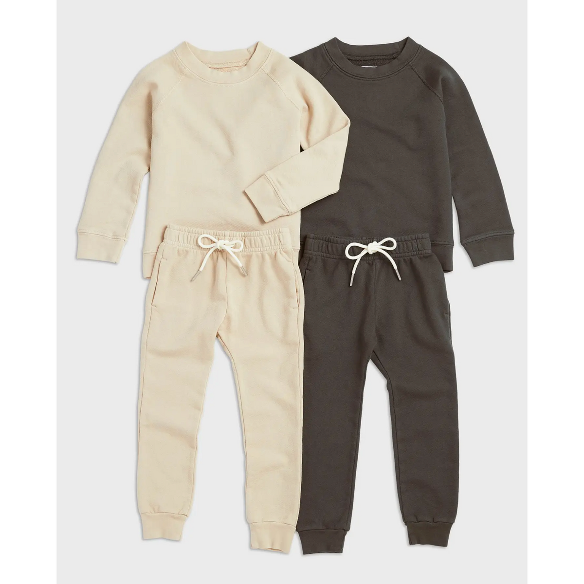 mini organic terry classic jogger | charcoal