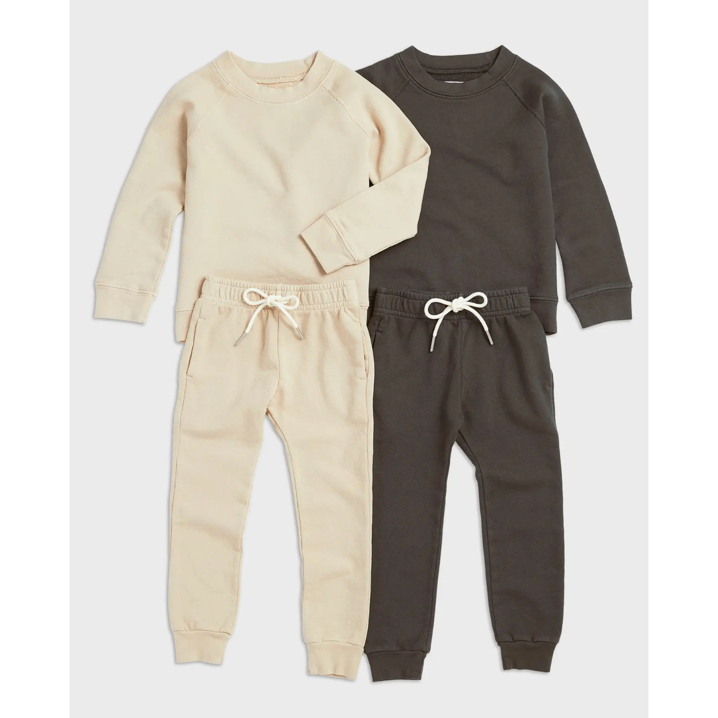 mini organic terry classic jogger | charcoal