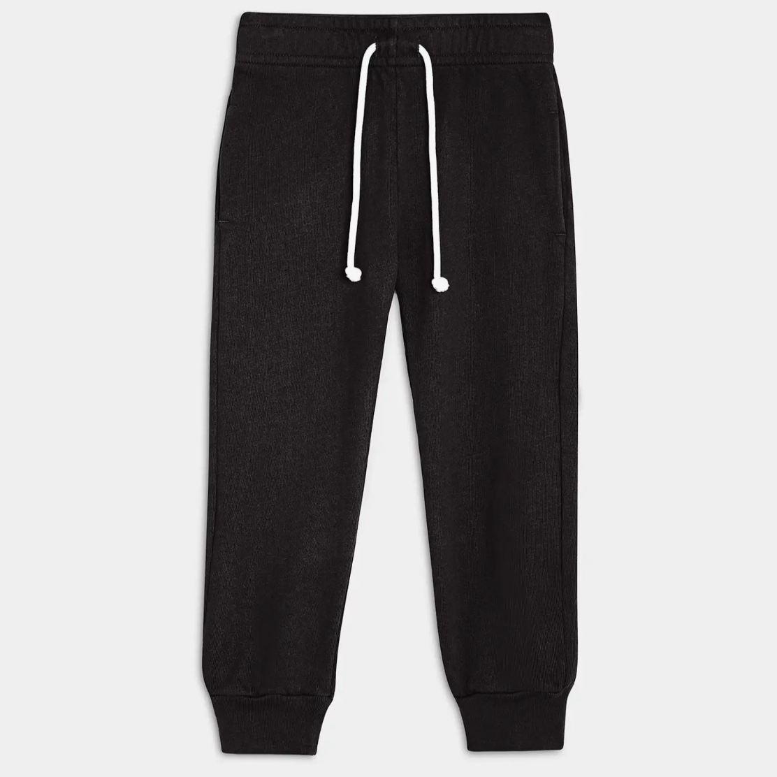 mini organic terry classic jogger | jet black
