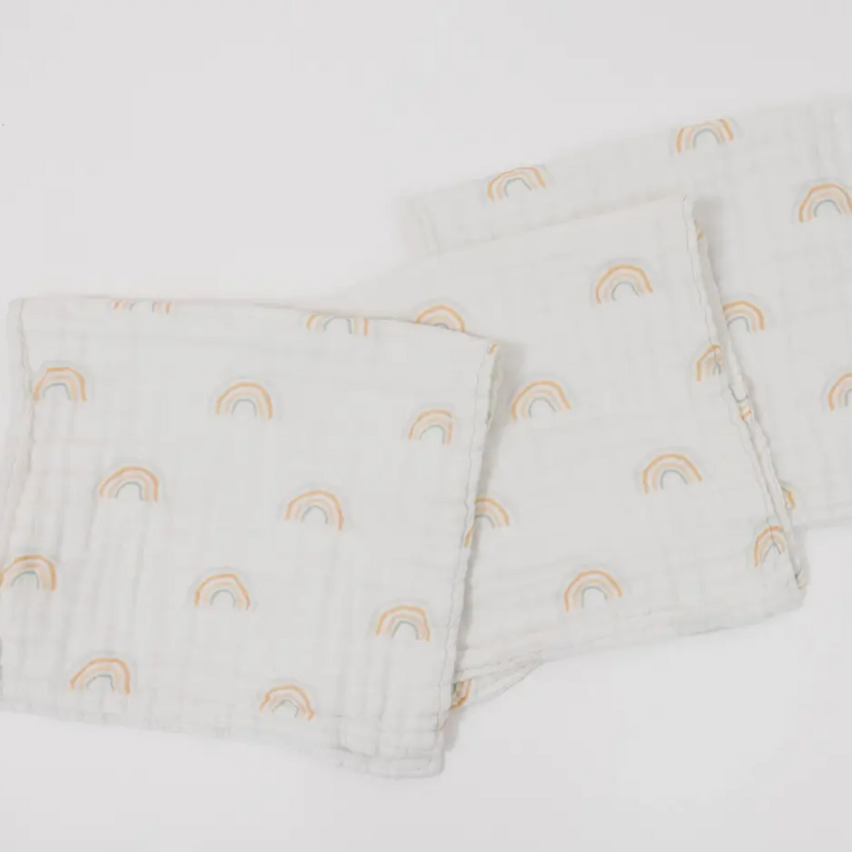 muslin burp cloths | rainbow