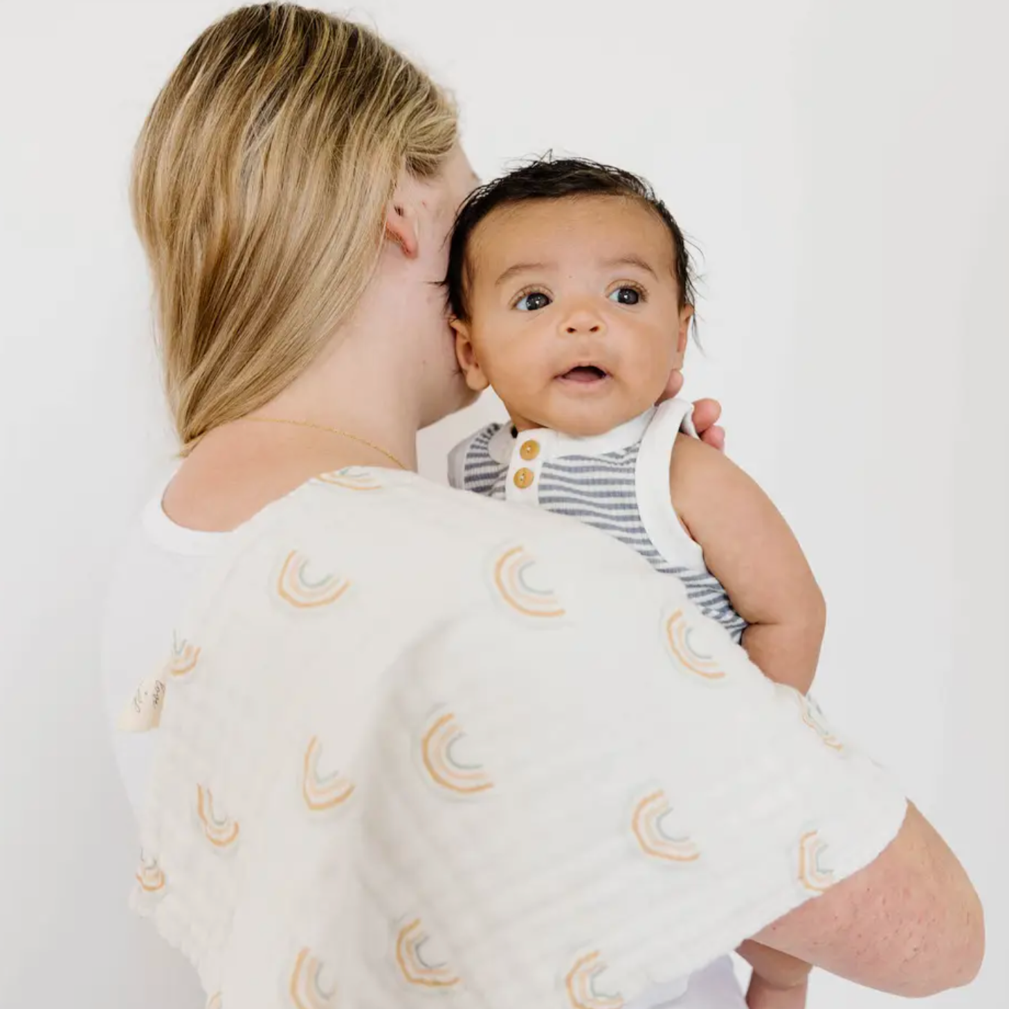 muslin burp cloths | rainbow