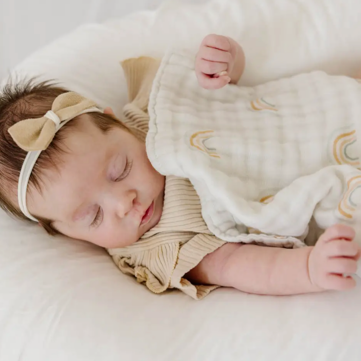 muslin burp cloths | rainbow