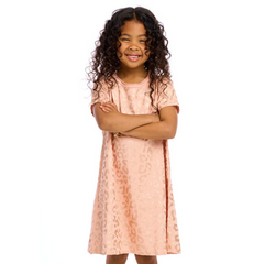 leopard foil dress