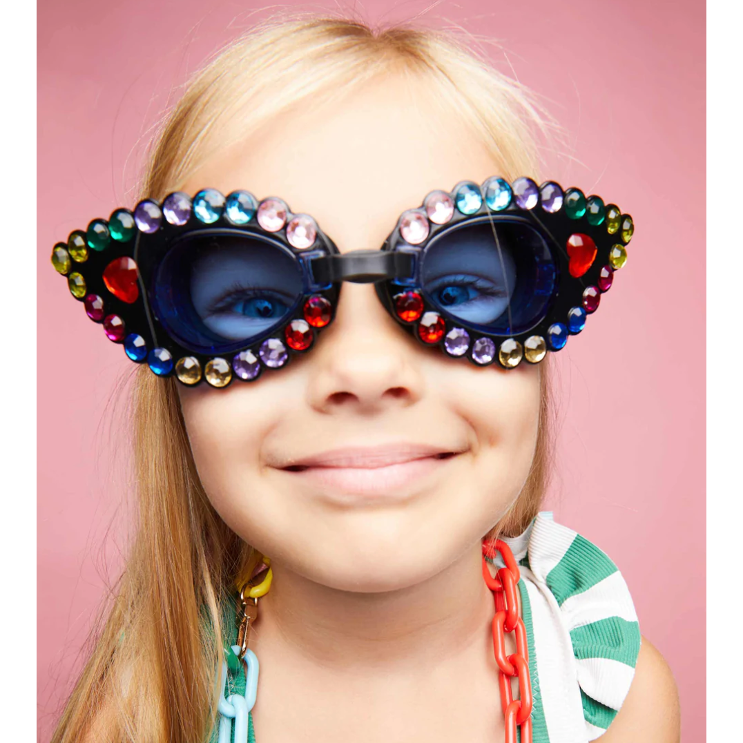 mermaid in training googles