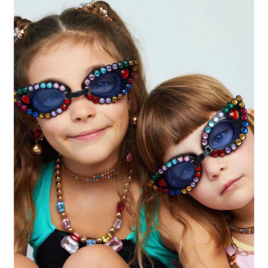 mermaid in training googles