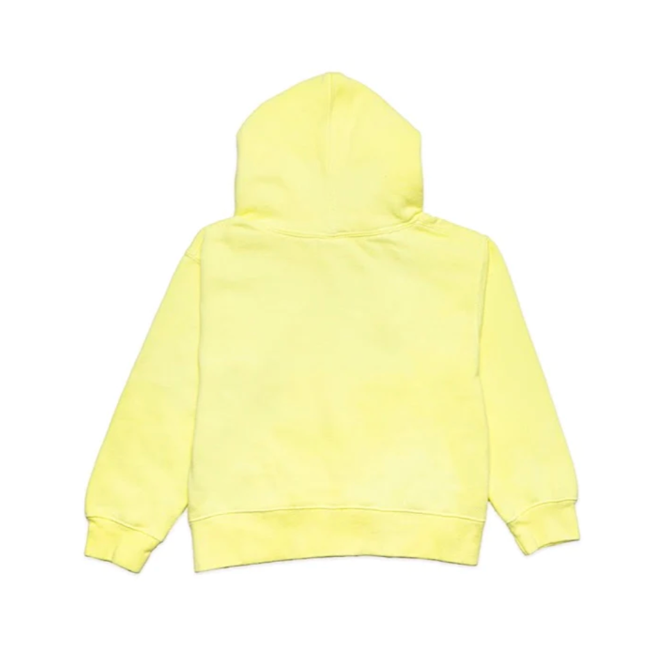 garment dyed hoodie  | neon yellow