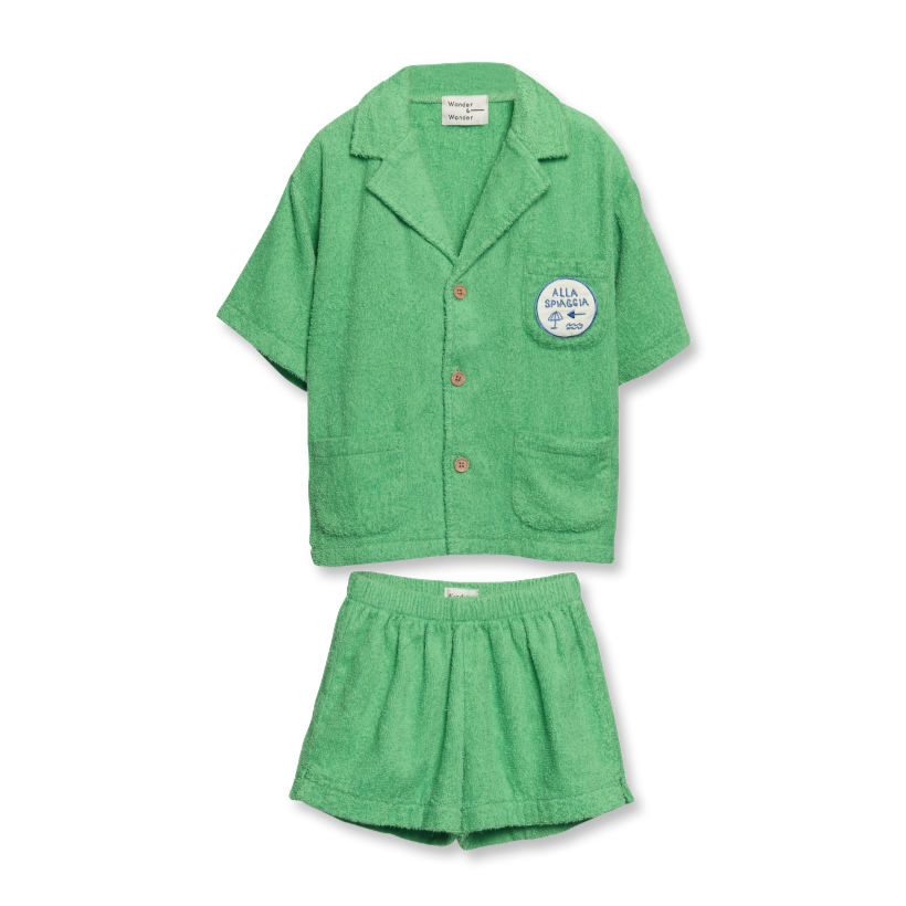 terry beach set lime elfin los angeles