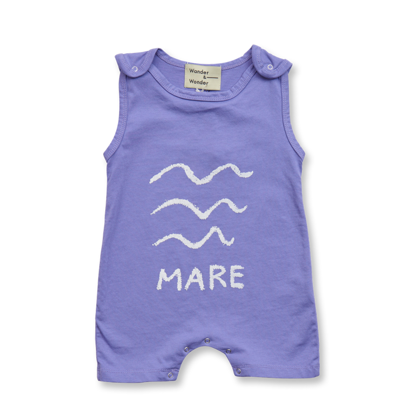baby romper | perriwinkle