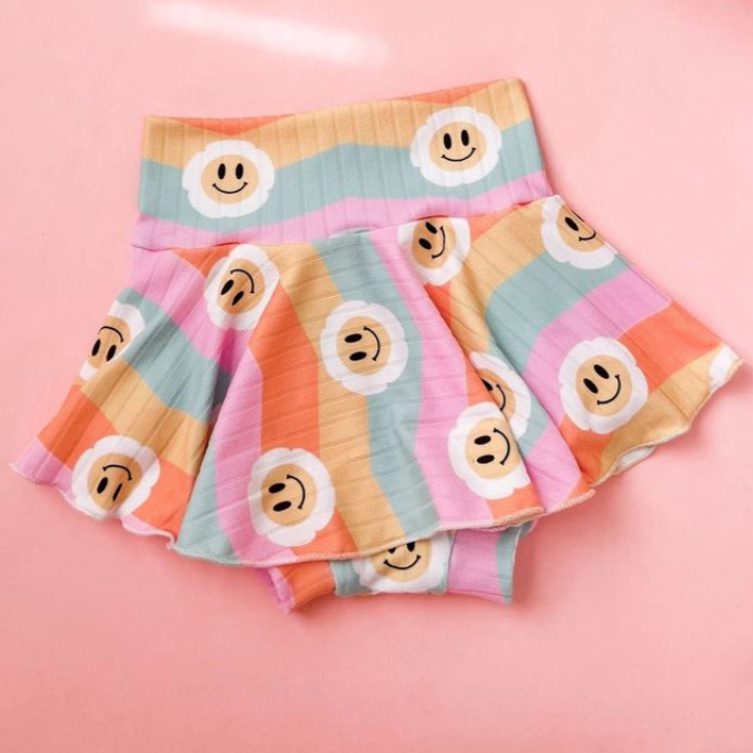skirted bummie | smiley