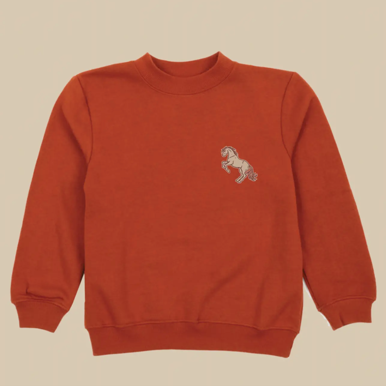wild horse sweat shirt | rust