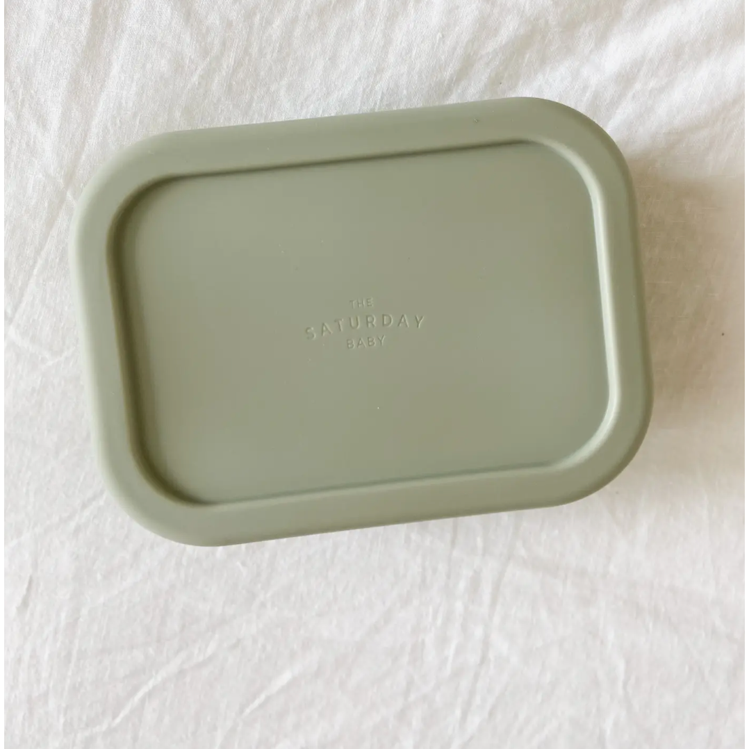 silicone bento box | sage