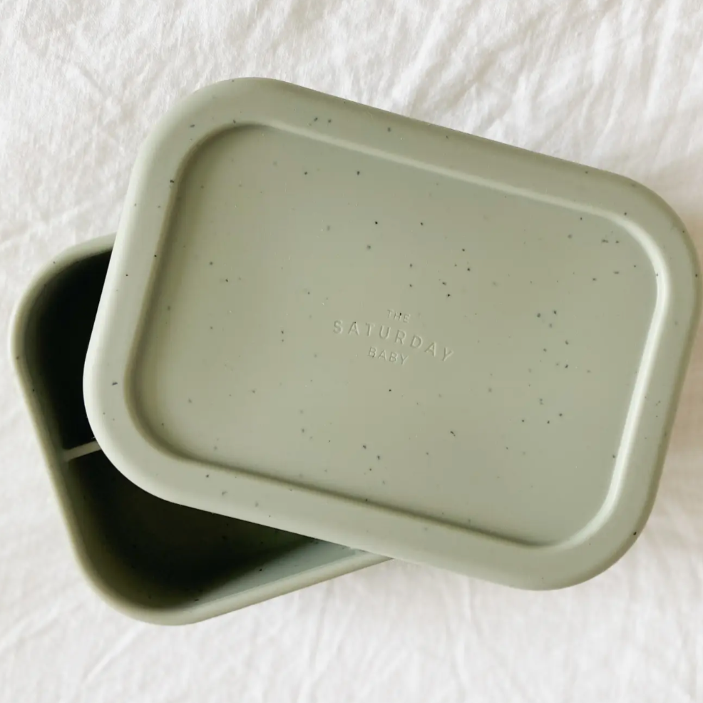 silicone bento box | sage