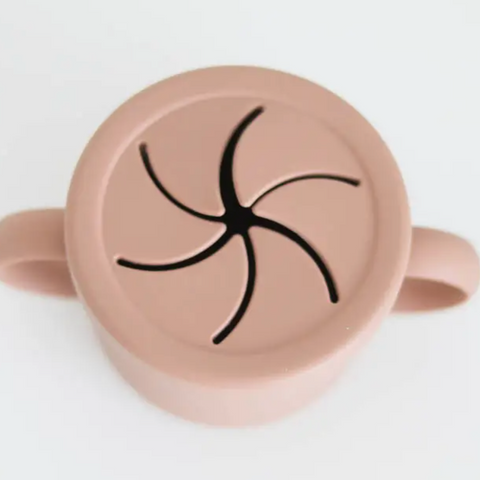 silicone snack cup | coral
