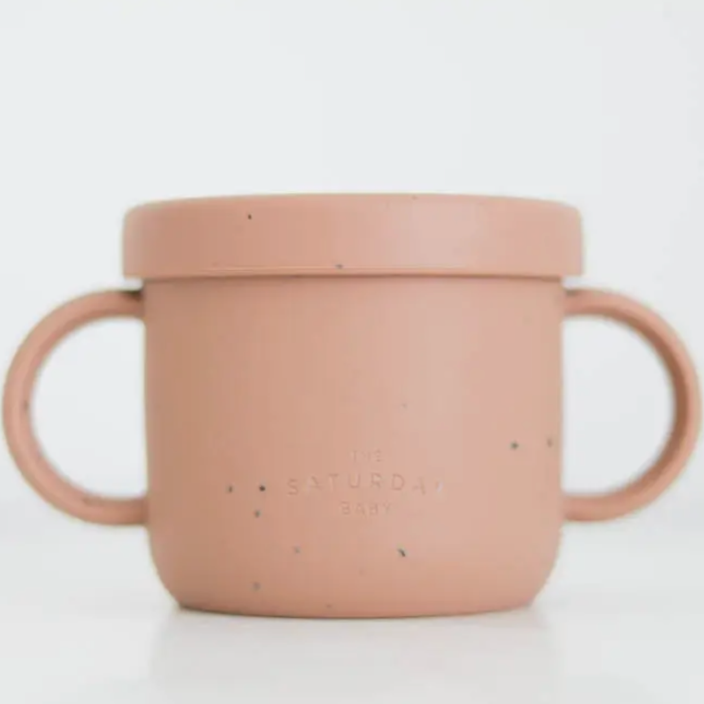 silicone snack cup | coral speckled