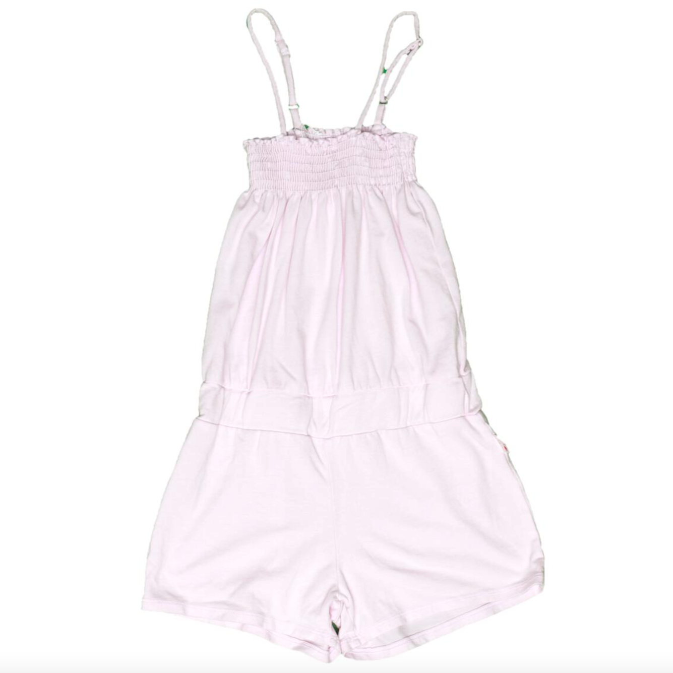 smocking romper | brush apricot