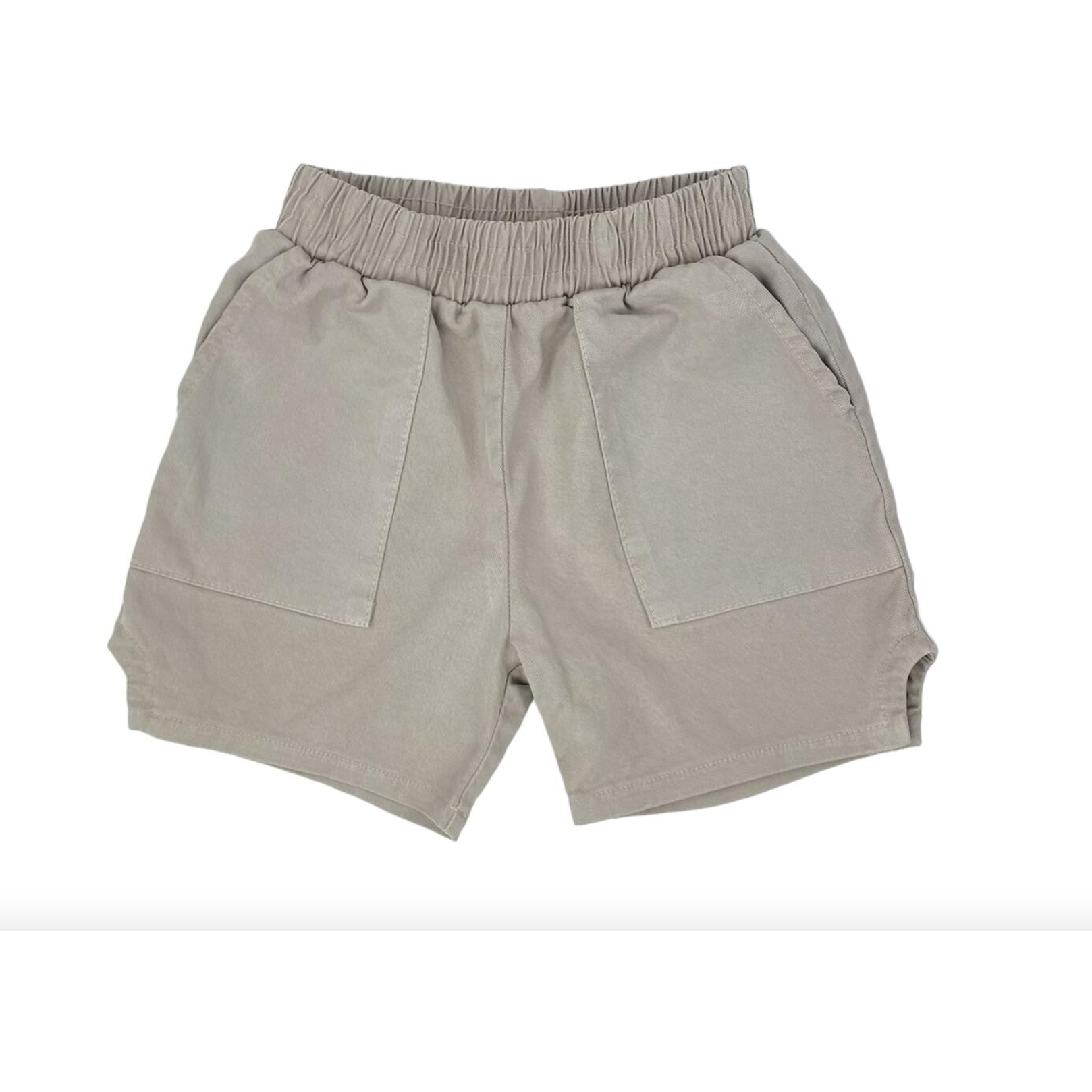 laid back dad shorts | granite cotton twill