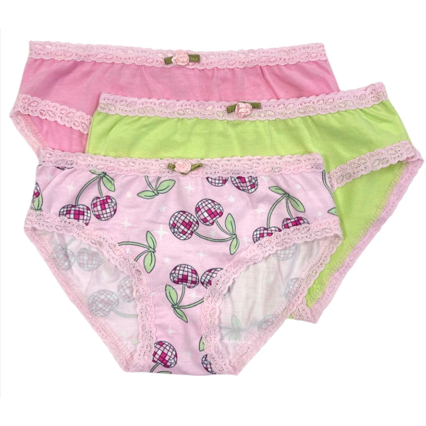 girls underwear set | disco cherry