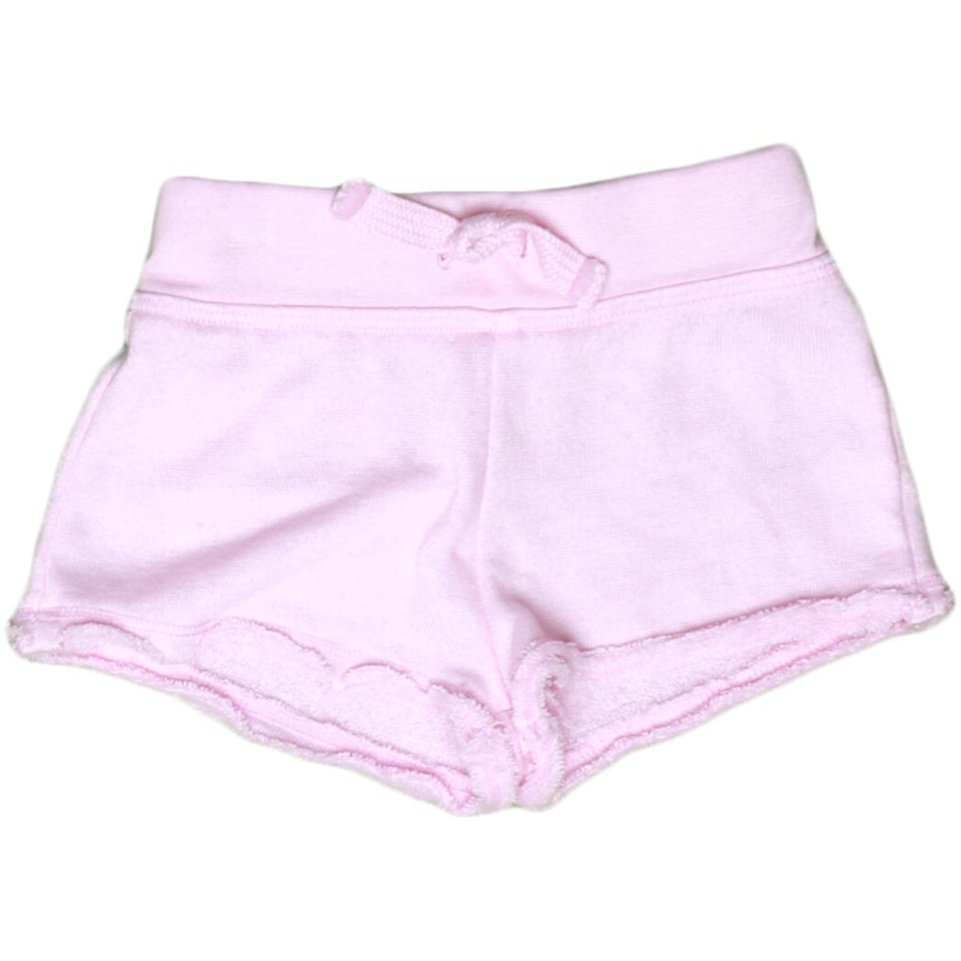 raw edge pocket short | candy pink