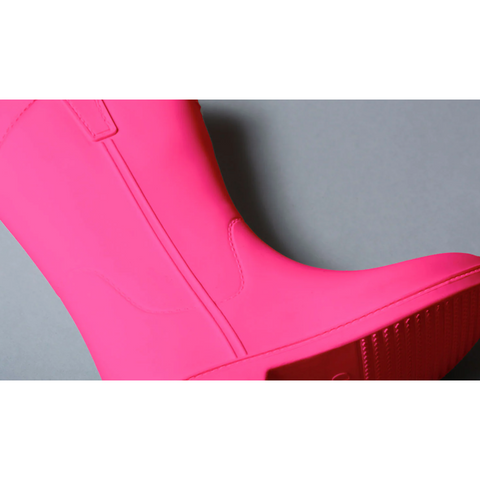 all weather cowboy boots | atomic pink