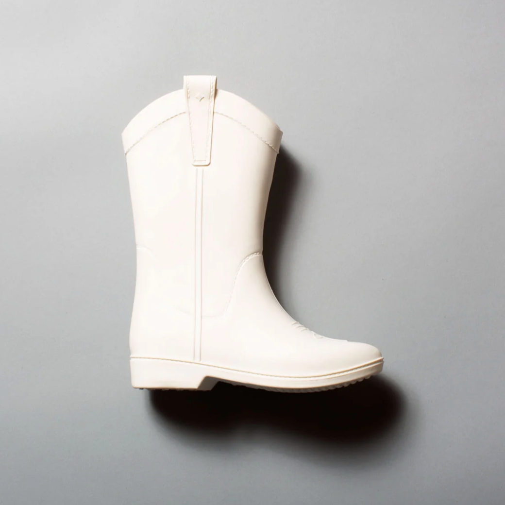 all weather cowboy boots | bone white