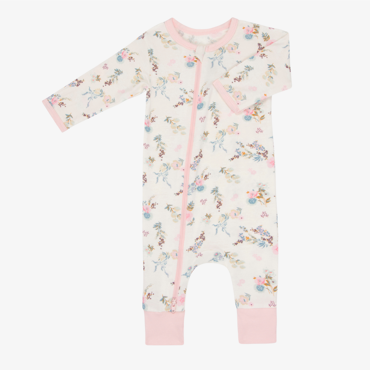 Fall Florals Cream Romper